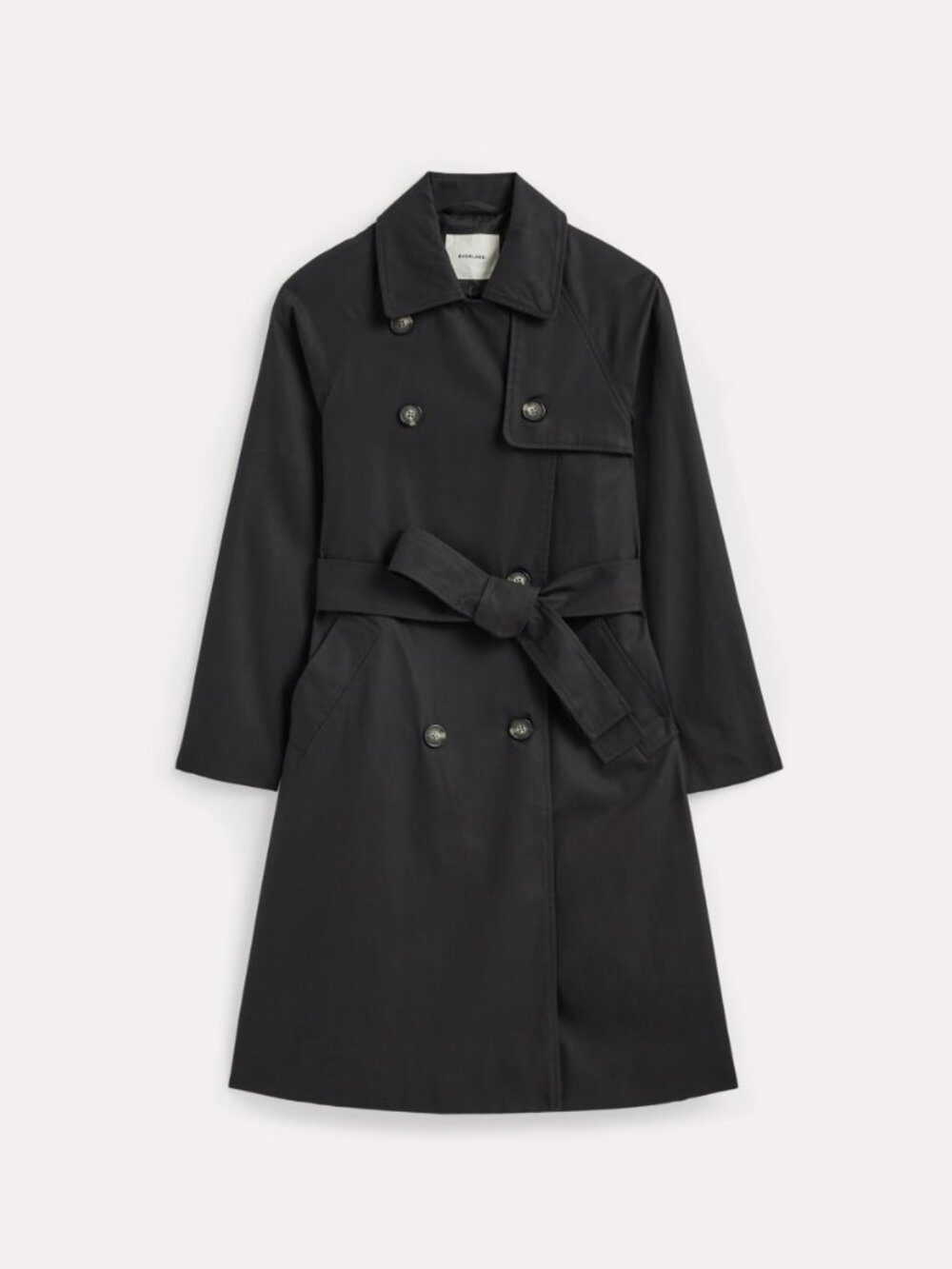 Everlane Modern Trench Black Size M NEW - Picture 2 of 3
